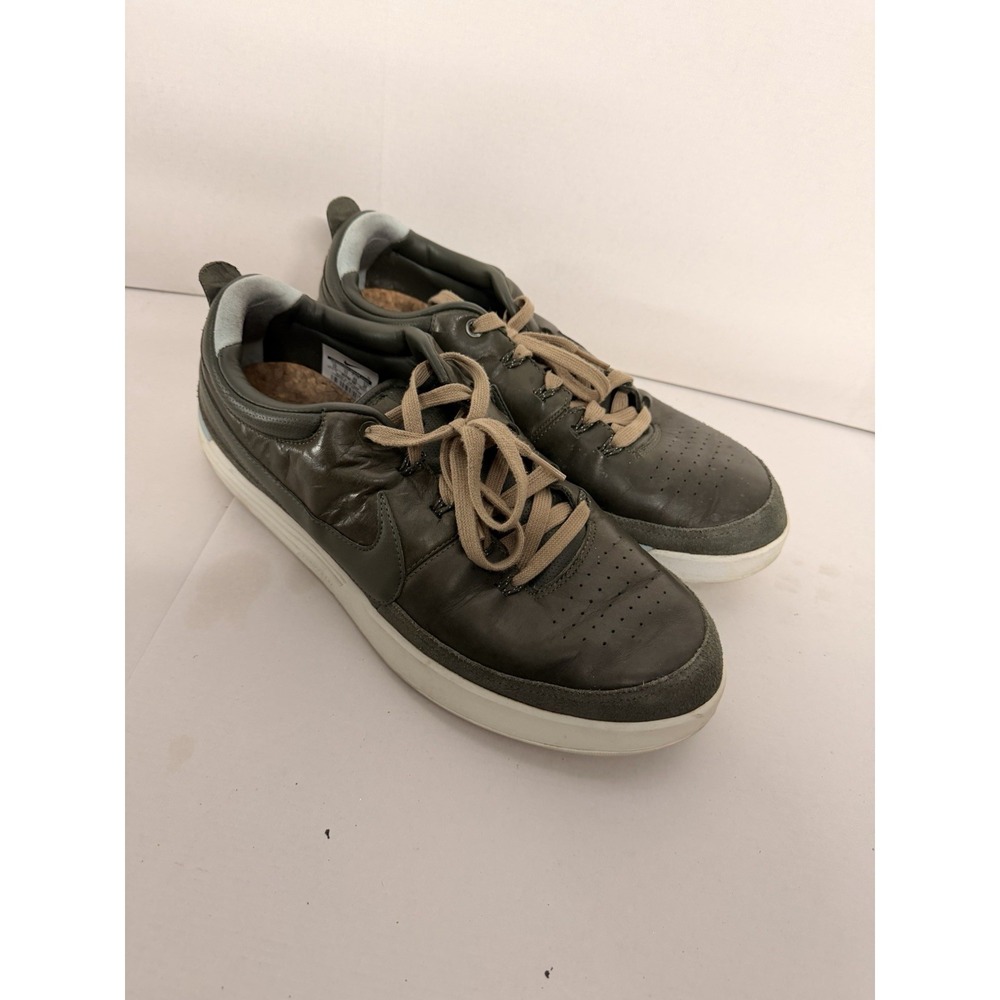 Nike AF1 AC‎ Premium Olive Green Cork Swoosh Canvas Shoes Men's 11.5